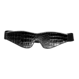 Masque Simili Cuir Croco Noir, Blaze